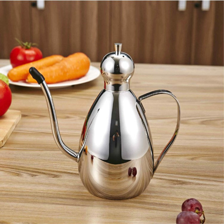 304 stainless steel drum type oil pot leak-proof pot flavor pot soy sauce pot one generation