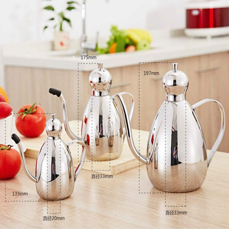 304 stainless steel drum type oil pot leak-proof pot flavor pot soy sauce pot one generation