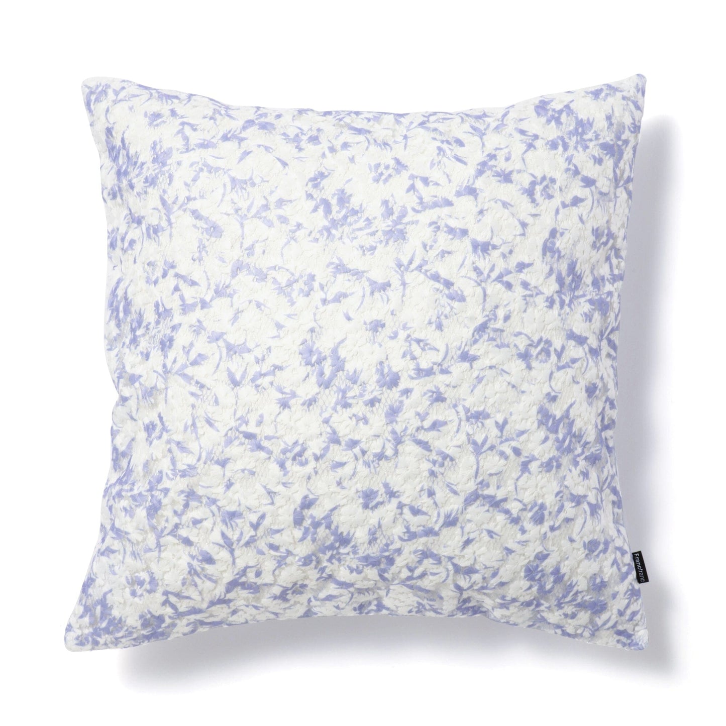 Tulle Flwr Pt Cushion Cover 450 x 450 white x Purple