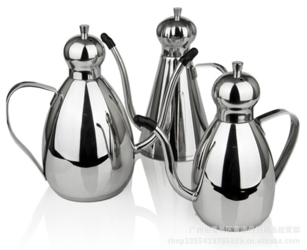 304 stainless steel drum type oil pot leak-proof pot flavor pot soy sauce pot one generation
