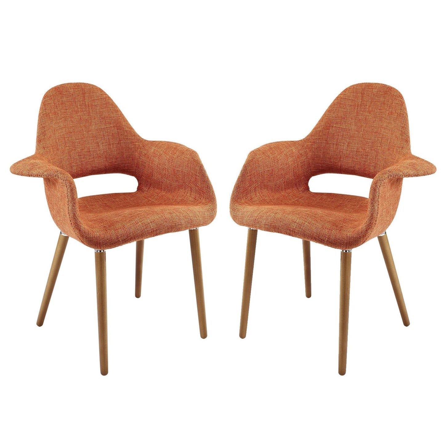 Aegis Dining Armchair Set of 2 Orange