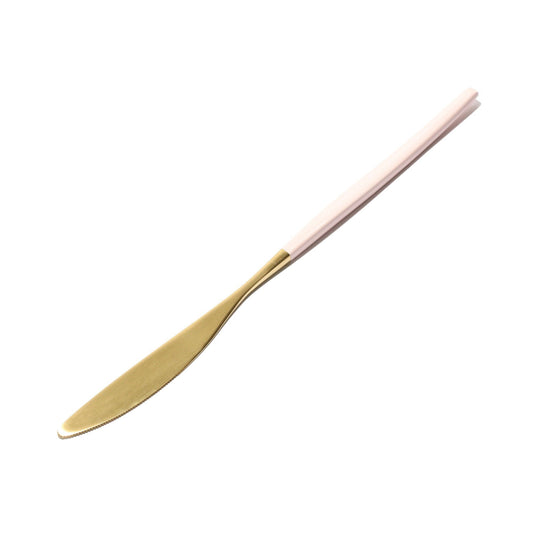 Welle Dinner Knife Gold X Pink