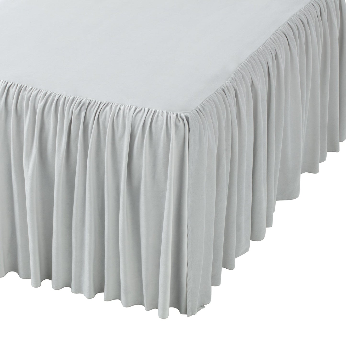 Warmy Bed Skirt Single Light Gray