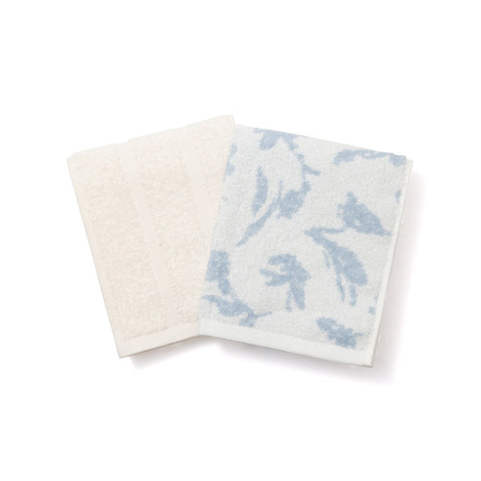 23AW Vale Face Towel FLOWER Light Blue