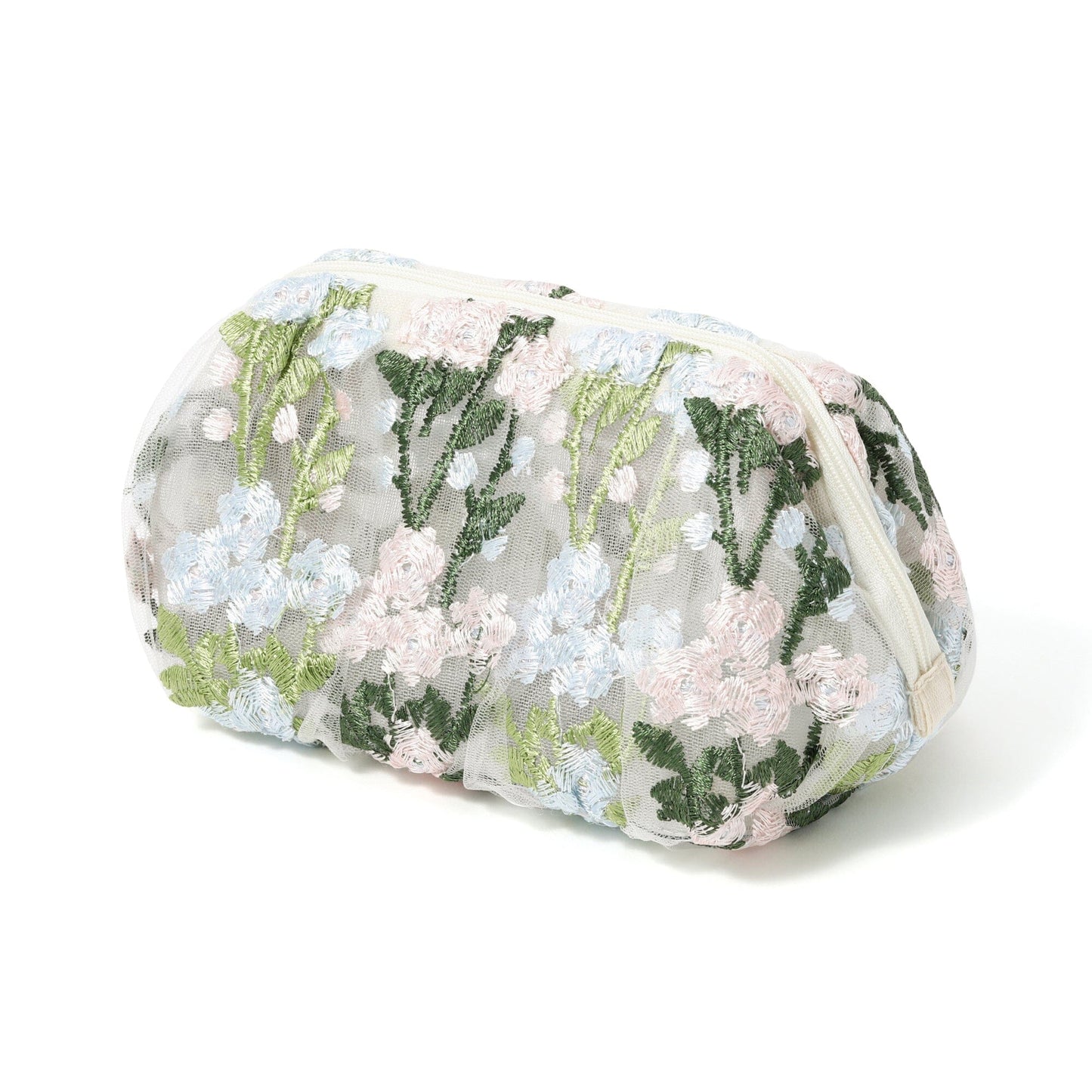 Tulle  Wire Pouch Ivory