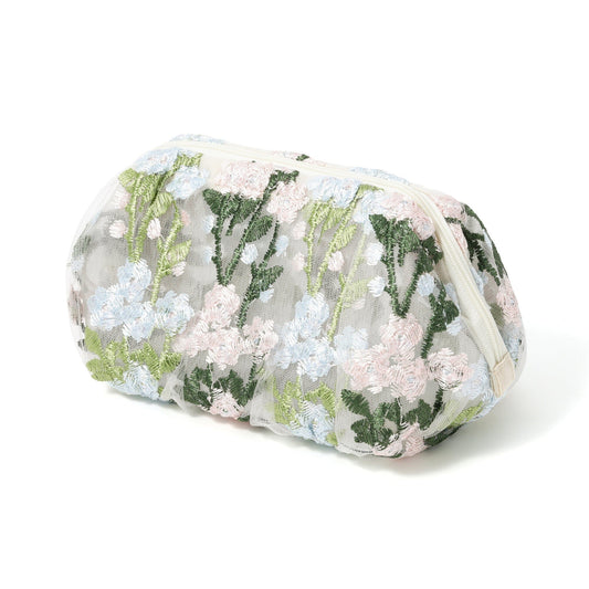 Tulle  Wire Pouch Ivory