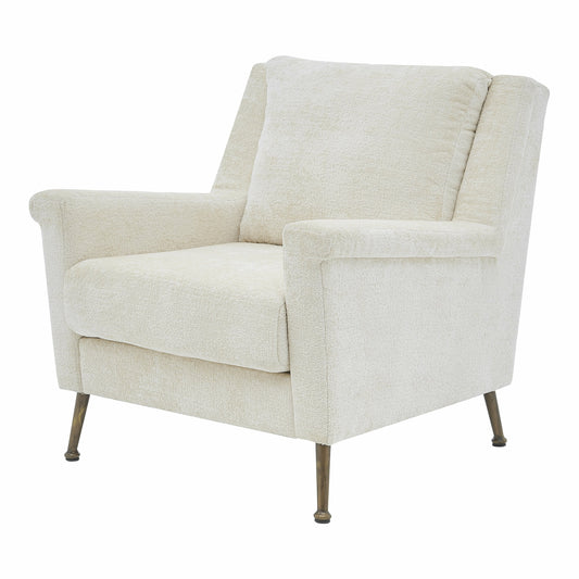 Winston Fabric Accent Arm Chair Gold legs