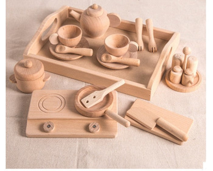 Wooden kitchen toys