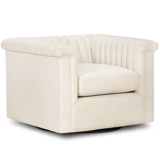 Watson Swivel Chair, Cambric Ivory