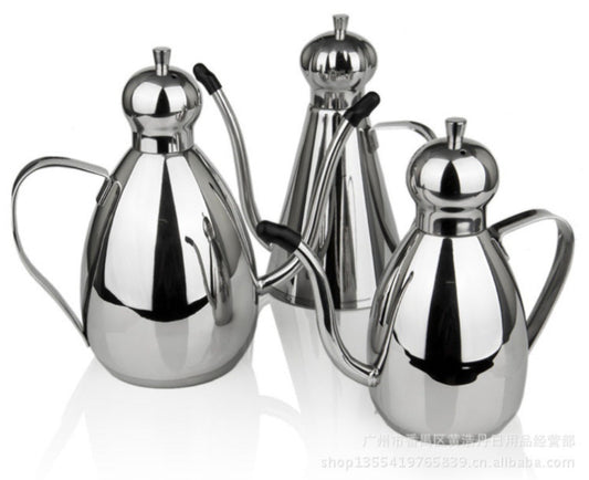 304 stainless steel drum type oil pot leak-proof pot flavor pot soy sauce pot one generation