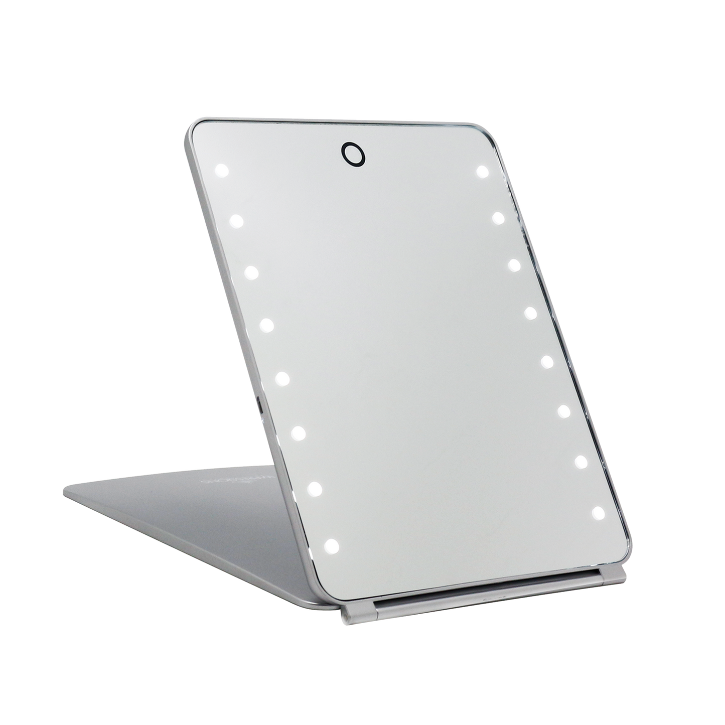 Touch Pad Rechargeable LED Makeup Mirror with Flip Cover