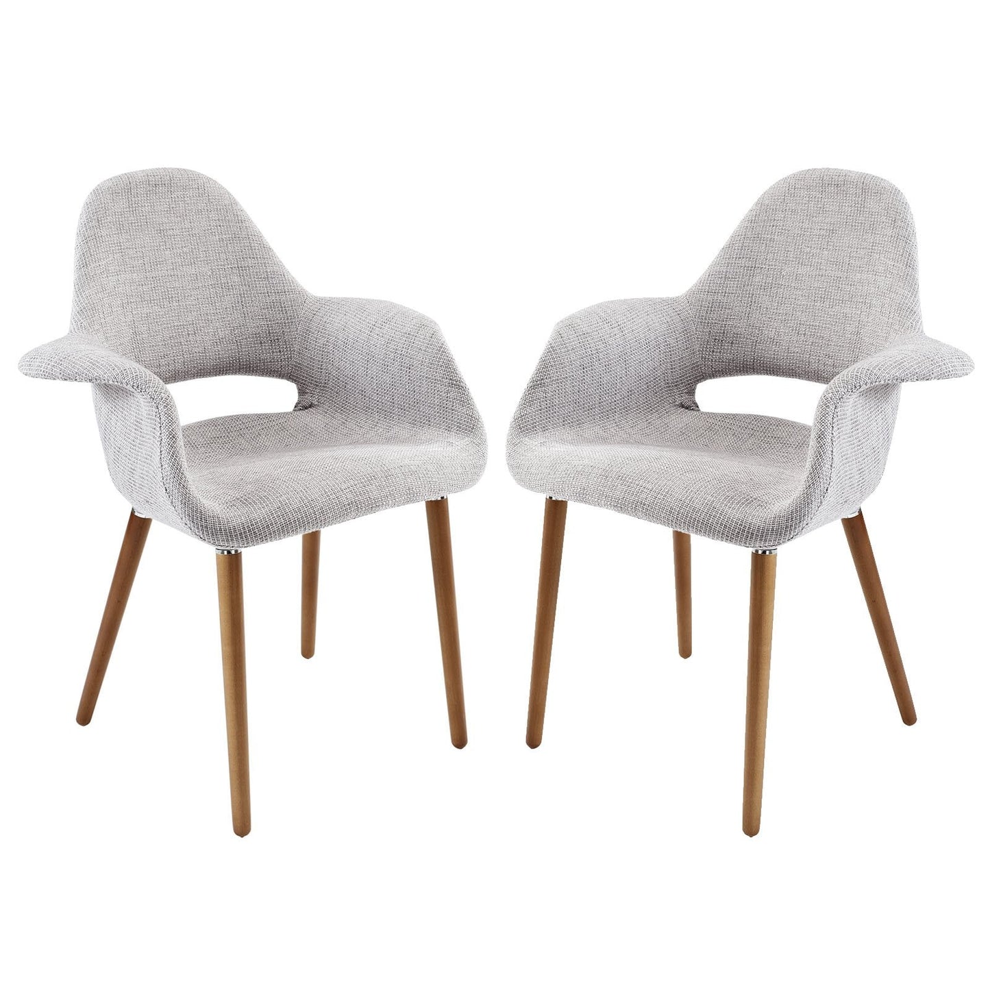 Aegis Dining Armchair Set of 2 Light Gray