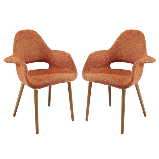 Aegis Dining Armchair Set of 2 Orange
