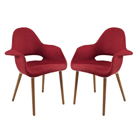Aegis Dining Armchair Set of 2 Red