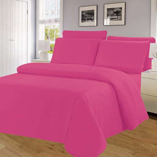 Winston 6 Piece Microfiber Wrinkle Free Sheet Set, Fuchsia, King