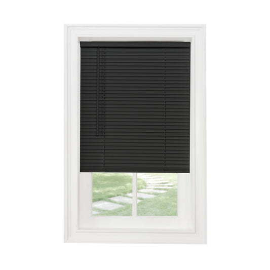 Cordless GII Morningstar 1 Light Filtering Mini Blind 23x64 - Black