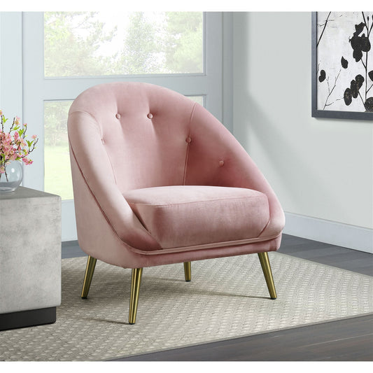 Trinity 16070 Chair W/Gold Leg Broadway Blush  (ISTA 3 packaging)