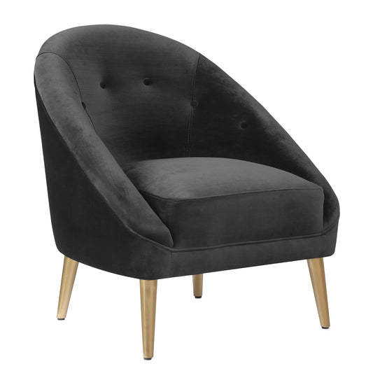 Trinity 16070 Chair W/Gold Leg Broadway Gun Metal