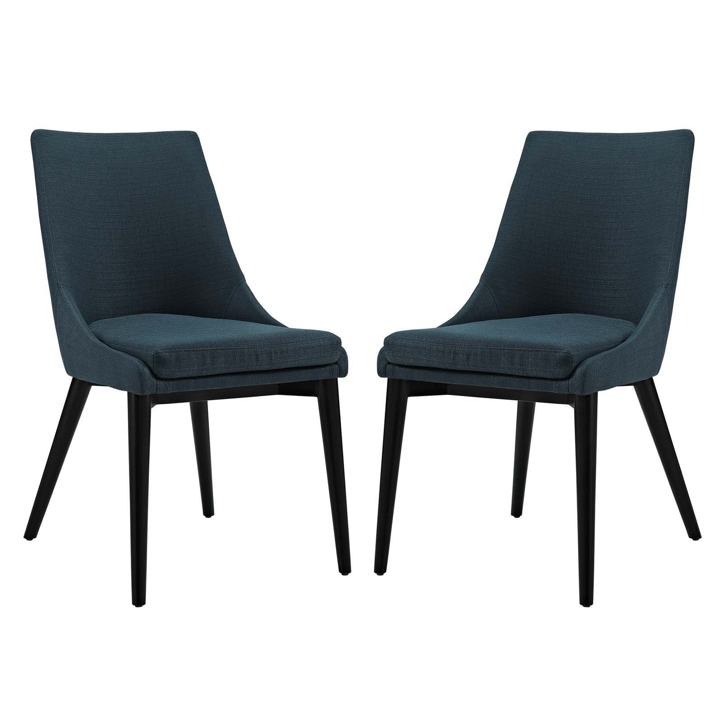 viscount Dining Side Chair Fabric Set of 2 Azure