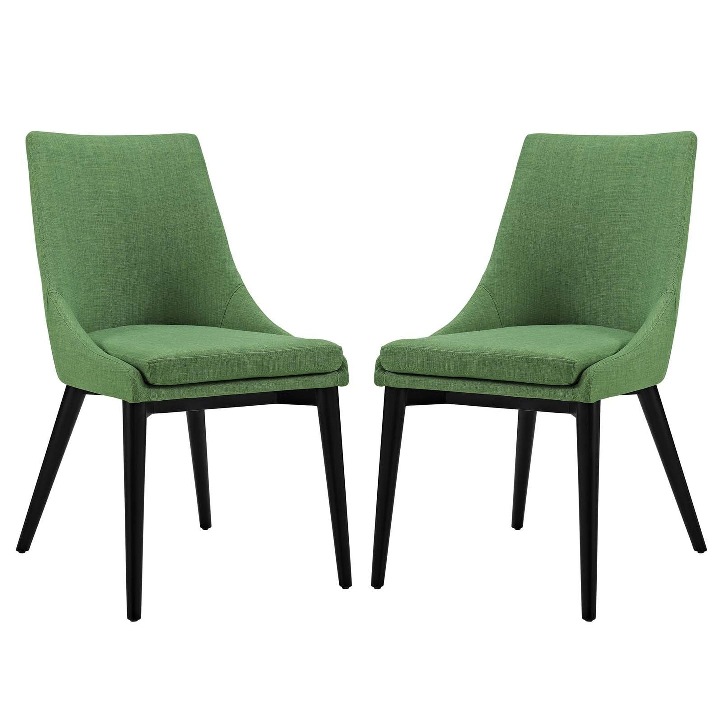 viscount Dining Side Chair Fabric Set of 2 Kelly Green